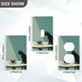 thumbnail image 7 of Yayeee Toggle Light Switch Wall Plate 1-Gang 4.5"x2.7" Home Decorative Outlet Cover, Black Cat, 7 of 7