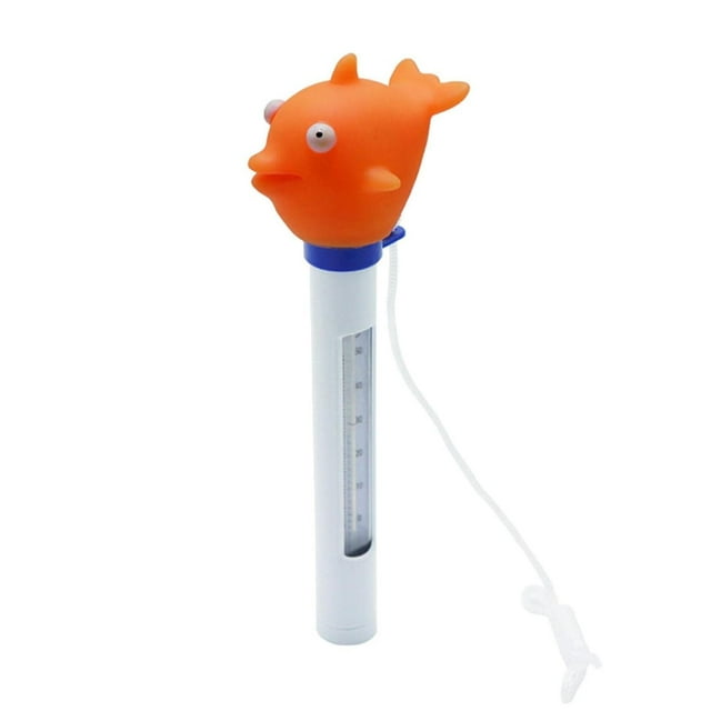 Floating Pool Thermometer | Unbreakable Pond Water Thermometer with Lanyard - Large Size for Easy Reading
