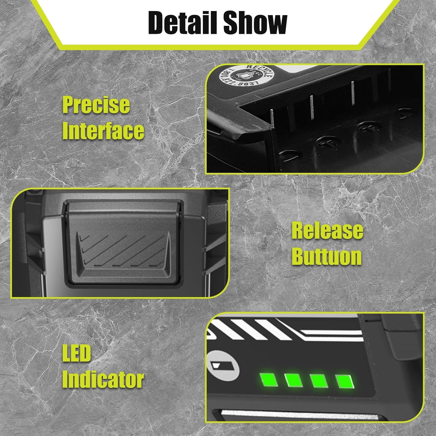 2Pack Upgrade 6.0Ah Replacement Battery for Ryobi and OP401 Charger Combo Compatible with 40v Ryobi Battery and 40 Volt Cordless Power Tools(Green)