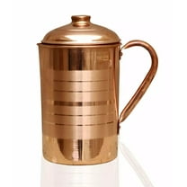 Pure Copper Smooth Water Jug/Copper Pitcher for Ayurveda Health Benefit 100% 1.5 L