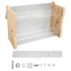 thumbnail image 1 of Mangeoire automatique pour poulets, grande capacité, en acrylique transparent, pour perruches, calopsittes, cailles, 22 x 7,8 x 14,2 cm, 1 of 4