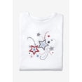thumbnail image 4 of Woman Within Plus Size Americana Kangaroo Pocket Tee, 4 of 5