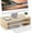 Oak, variant on Monitor Stand - 2 Tier Computer Monitor Riser Shelf, Wood Desktop Stand for Laptop Computer Screen, Desk Organization, Office Supplies Black,16.7“