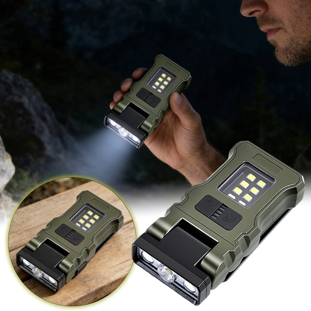 Klonfd Lampe Frontale à Capuchon Rechargeable Mains Lumineuses avec et Design