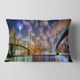 thumbnail image 2 of Designart Manhattan in Memory of September 11 - Cityscape Throw Pillow - 12x20, 2 of 5