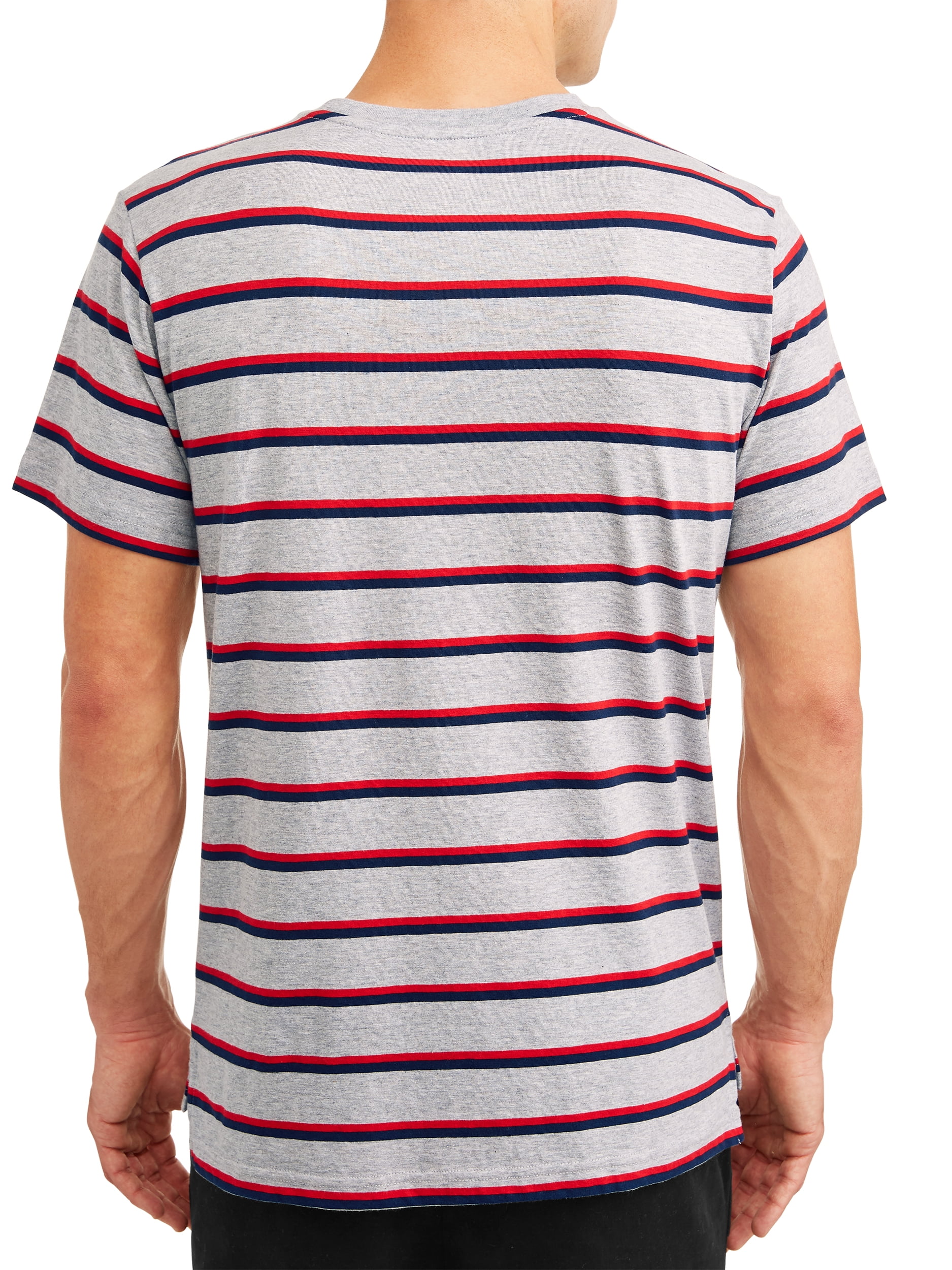【SATIIIZ】Nemir Stripe Short Sleeve T-shirt bc10ab4b-7808-47ea-986d-