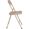 thumbnail image 4 of Favory 5-Piece Multipurpose Folding Card Table and Chairs Set for 4 Players, Padded Top Portable Square Folding Table and Chairs Set, Tan, 4 of 9