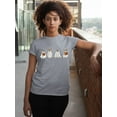 thumbnail image 3 of Hiding Ghost Dogs Halloween Outfit Pet Lovers Women's T-shirt, L, H. Grey, 3 of 6
