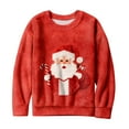 thumbnail image 4 of Christmas Sweatshirt for Women Fleece Lined Long Sleeve Crewneck Pullover Top Multicolor M, 4 of 5