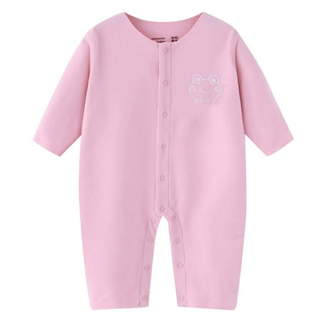 

Baby Bodysuit Baby Girls Boys Solid Bodysuit Long Sleeve Children 1Pc Romper Kids Bodysuit Rib Bodysuit 90(18-24 Months)