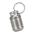 thumbnail image 3 of Keychain Pill Container, Small Pill Case Portable Alloy Medicine Holder Waterproof Warehouse Mini Pill Storage Bottle Food Pills Tea Candy Organizer Cans for Outdoor Camping, 3 of 7