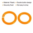 thumbnail image 4 of Uxcell 0.8" OD 0.6" ID Loose Leaf Rings Binder Ring Plastic for Book DIY Scrapbook Notebook, Orange 50 Pack, 4 of 5