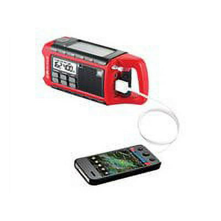 ポータブルプレーヤー E-READY Emergency Compact Crank Radio Midland E+Ready Compact Emergency Crank Radio, Red - Walmart.com