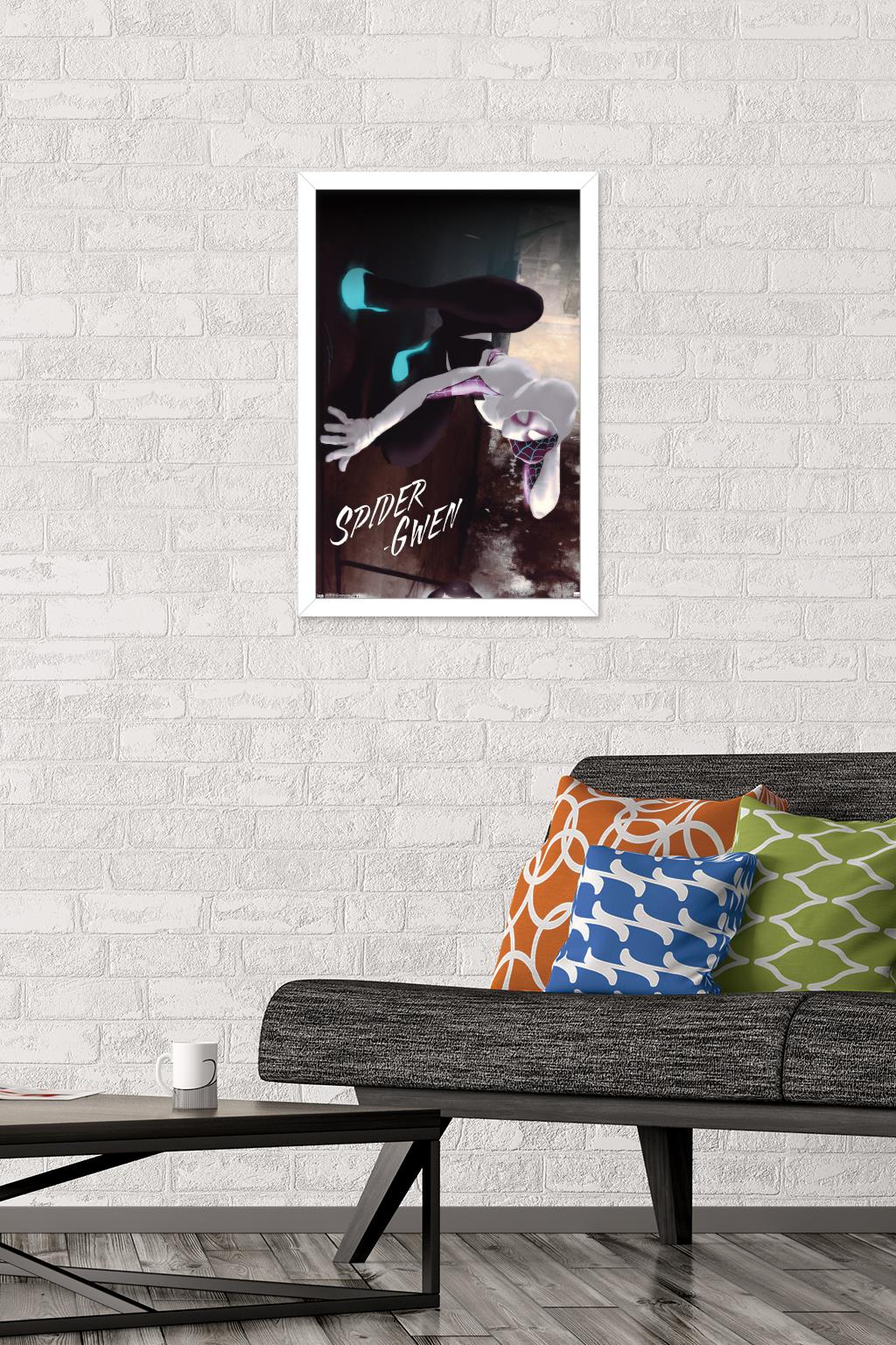 Marvel Comics - Spider-Gwen - Wall Wall Poster, 14.725" x 22.375", Framed
