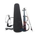 thumbnail image 4 of Juego de violín eléctrico con accesorios, violín eléctrico de tamaño 4/4, incluye estuche para adolescentes, amantes del violín, adultos, espectáculo Rojo oscuro, 4 of 9