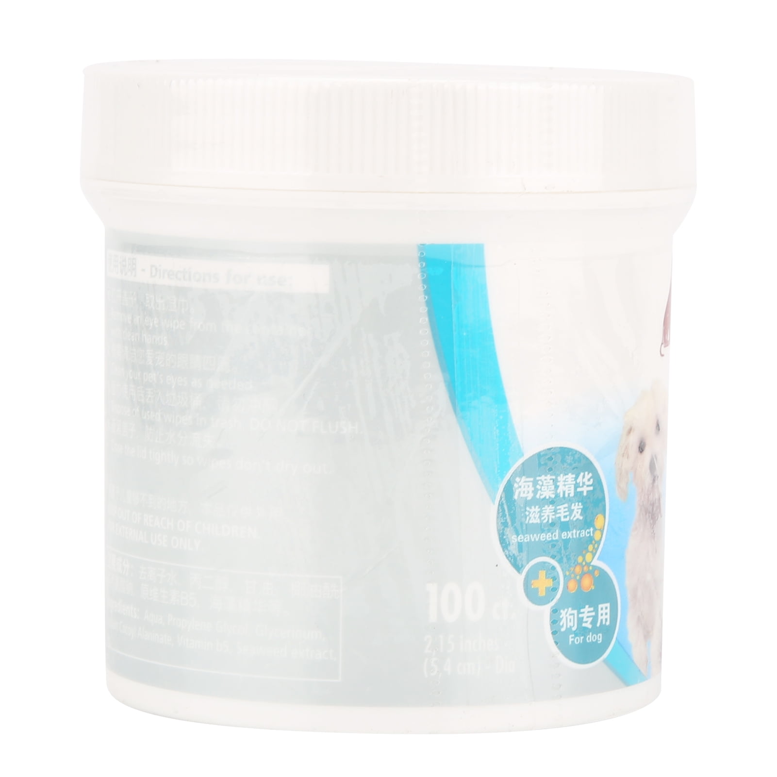 Dog Ear Wipes, Natural Soft Pet Eye Wipes 100 Tablets For Removing Eye