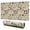 Beige Halloween Skull, variant on Long Mouse Pads for Desk,Black White Halloween Candle Eye Bat Desk Mats on Top Of Desks, Desk Mouse Pad Extra Large with 3mm Non-Slip Base and Stitched Edge for Gaming,Work,Home 31.5"x11.8"