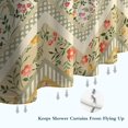 thumbnail image 6 of Pioneer Flower Floral Print Pattern Shower Curtain 72"x84" ,Bathroom Decorative Shower Curtains Set with 12 Hooks,Modern Waterproof Washable Shower Curtain, 6 of 6