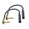 thumbnail image 1 of Adaptador de Ángulo Recto Suanqi Chapado en Oro para Conectores de Altavoz y Guitarra, 1 of 5