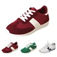 thumbnail image 2 of NOKIO White Sneakers for Women Comfortable Casual Sport Shoes Lightweight Outdoor Walking Footwear with Soft Insole, 𝖫a𝖼e Up Tennis Athlet𝗂c Shoes for Back to College, 2 of 9