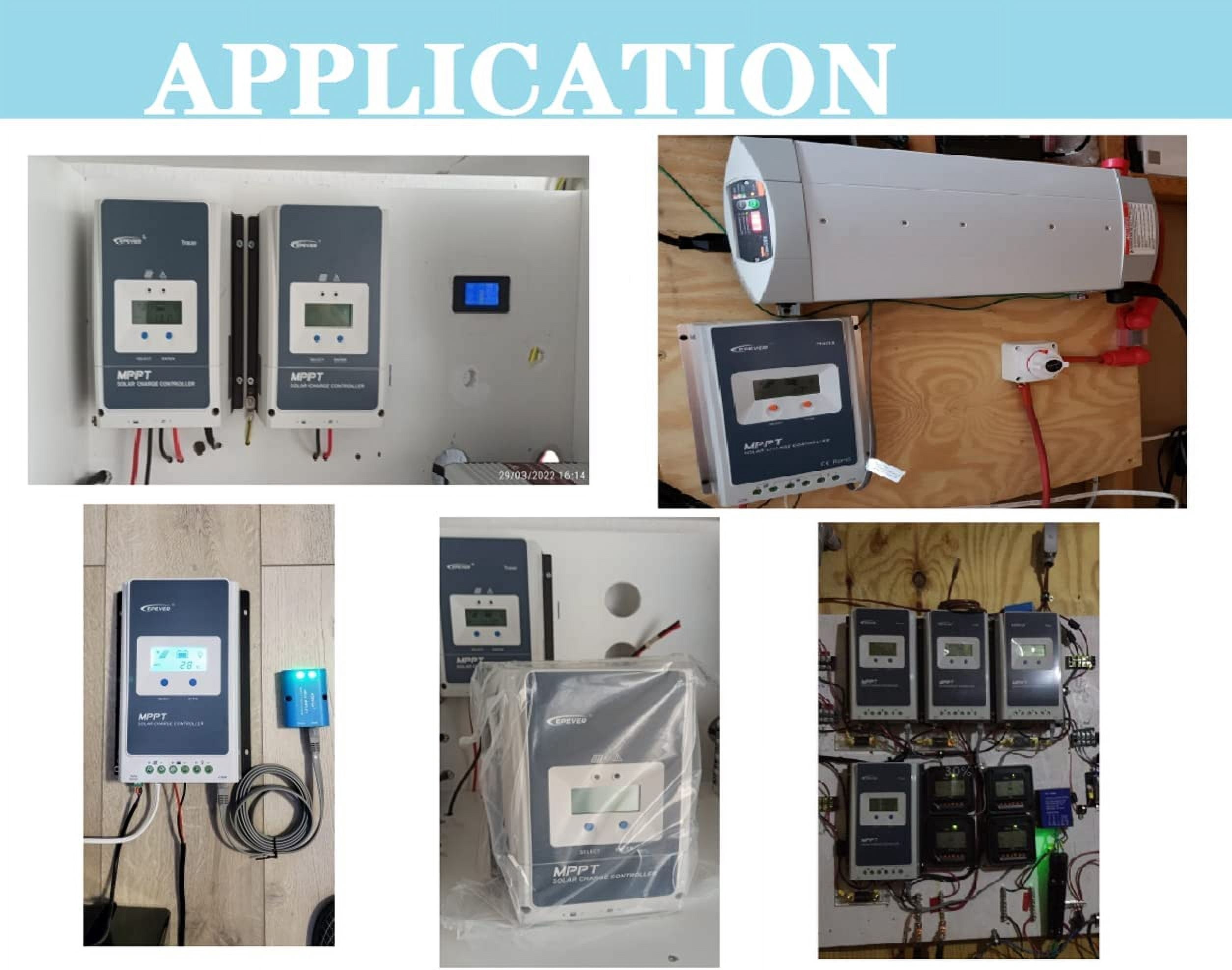 MPPT Solar Charge Controller 30A 12V/24V Auto Solar Panel Charge Controller Max.PV 100V Solar Charge Regulator with MT50 Remote Meter + Temperature Sensor RST + PC Monitoring Cable RS485