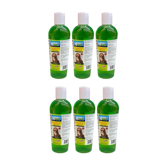Shampoo Antipulgas para Mascotas Homely Pets Lico 6 piezas 500 ml