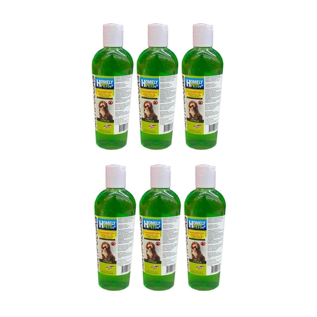 Shampoo Antipulgas para Mascotas Homely Pets Lico 6 piezas 500 ml