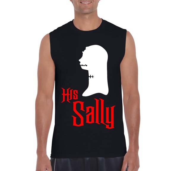 MmF - Men's Graphic T-Shirt Sleeveless - Halloween Her Jack Matching Halloween Couple