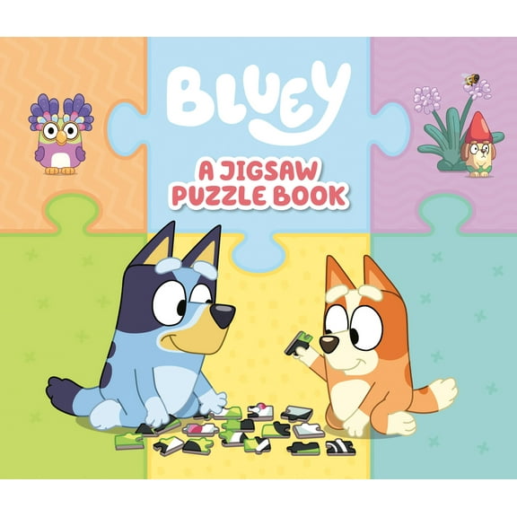 Pre-Owned Bluey: A Jigsaw Puzzle Book: Includes 4 Double-Sided Puzzles (Board book) 0593752317 9780593752319