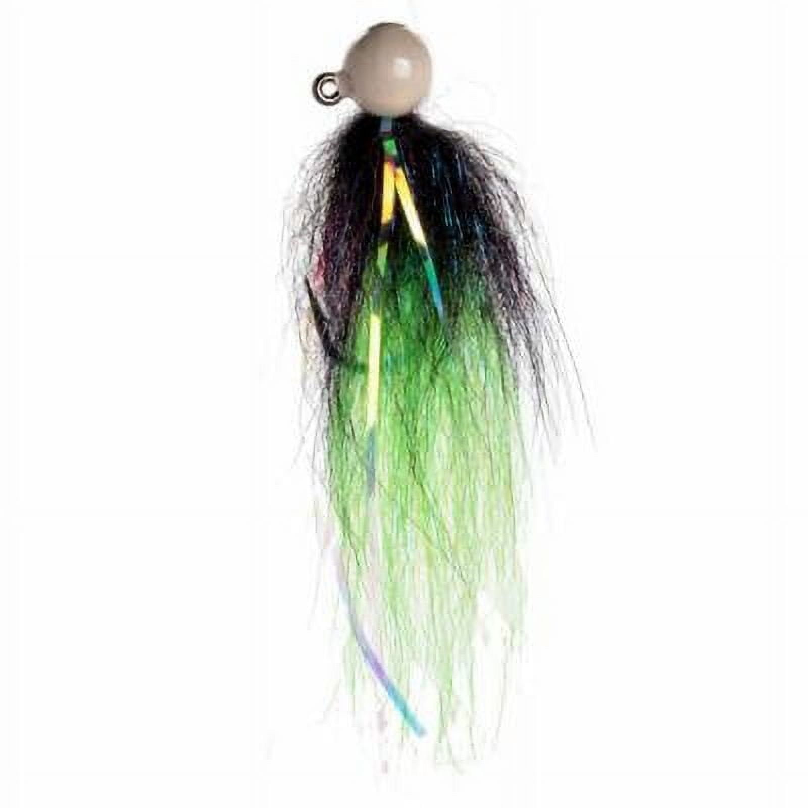 (2 pack) Mustad Tailout Twitcher Jig, 1/2oz, Chartruese-Anadro Blue-Green Machine