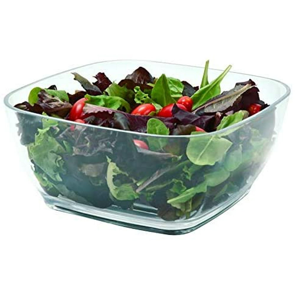 Clear Acrylic MultiUse Holiday Salad Serving Bowl, Mixing Bowl 10
