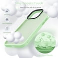 thumbnail image 4 of Designed for iPhone 13 Pro Case, [Support Wireless Charging] Soft Silicone Slim Anti-Scratch Phone Case for iPhone 13 Pro 6.1 inch, Light Green, 4 of 13