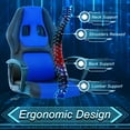 thumbnail image 7 of YRLLENSDAN Gaming Chair Big and Tall Adults Ergonomic PU Leather, Blue, 7 of 7
