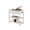 White, variant on Rustic Brown Wood Podium Stand 44 Tall Lectern with Mic Stand Space, Sliding Shelf and Cup Holder for Church Seminars Schools