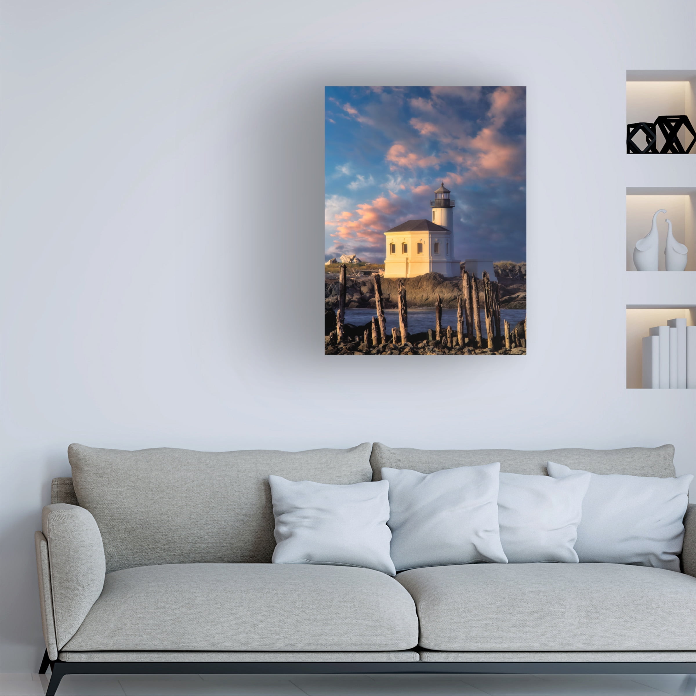 Dennis Frates 'Lighthouse 15' Canvas Art