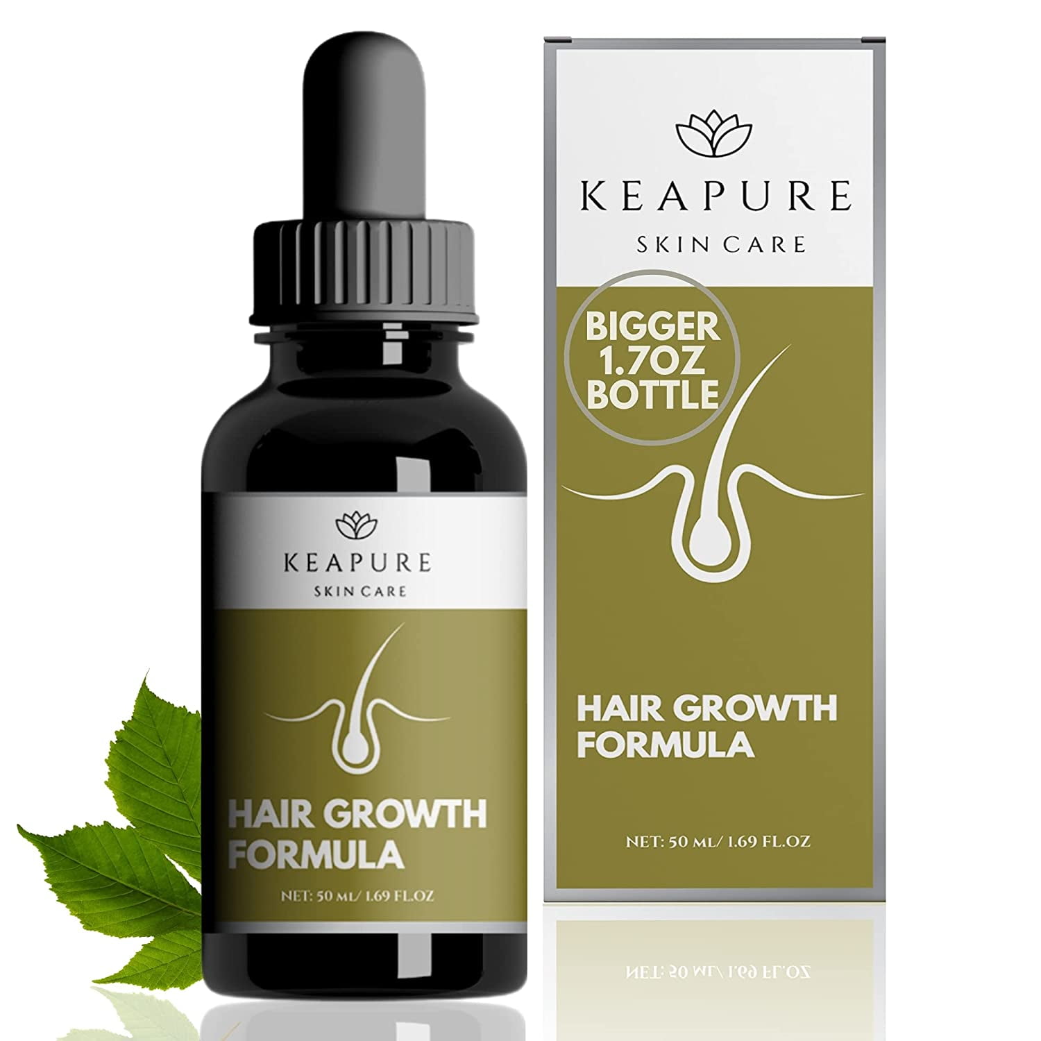 KEAPURE Hair Growth Oil Scalp Serum - 100% Natural Hair Growing Scalp  Treatment to promote Stronger, Thicker, Longer Hair Regrowth for Men and  Woman - Hair Loss Products for Hair Grow -