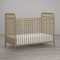 thumbnail image 3 of Monarch Hill Ivy Black Metal Baby Crib, 3 of 9