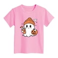 thumbnail image 5 of xaweyi Girls Halloween T Shirt Cute Ghost Graphic Short Sleeve Crew Neck Kids Holiday Wear,Sizes 8-9 Years, 5 of 5