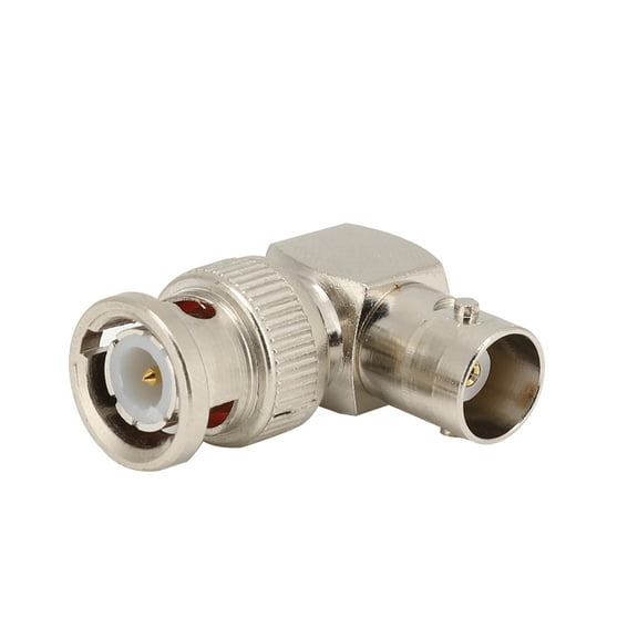 2PCS Right Angle BNC Male to BNC Female 90 Degree RF Adapter Connector Plug M/F