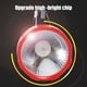 thumbnail image 5 of Linterna LED recargable de alta luminosidad | Foco de emergencia para casa, exteriores, camping y pesca | Modos ajustables | Lente grande | Correa para el hombro | 1 pieza | 7.28x3.93x4.72 pulgadas, 5 of 7