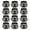 Metal Black, variant on 12pcs Spring Cord Locks Plastic Rope End Double Holes Toggle Stoppers Sliders Rope Clip Fastener Metal Black