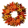 thumbnail image 4 of pitrice Couronne d'Automne Guirlande Artificielle Récolte Porte d'Entrée Couronne Mur d'Automne Table de Porche, 4 of 8