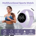 thumbnail image 2 of Woman Sports Watches, Digital Watch with Timer, Dual Vibrating Alarms, LED Display,Pedometer Woman Sports Watch Valentine's Day Gift, 2 of 7