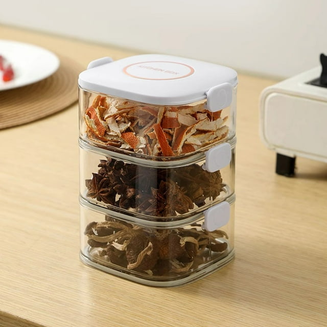 Organizador de especias premium para cocina con 24 frascos sellados para una organización eficiente de la despensa y fácil acceso a los condimentos Aestivo | Blanco | AESTIVO
