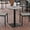Gray Top/Gray Frame, variant on BizChair Commercial Grade Round 24" Table with Faux Teak Poly Slats and Steel Frame, Natural/Gray