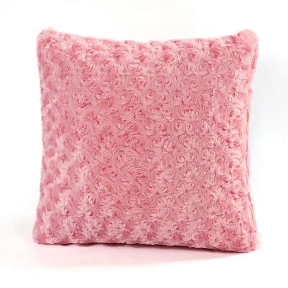 HAITRAL 2-in-1 Pillow Blanket for Home and Travel Little Rose Pink