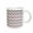 White, variant on 3drose, Pink N Gray Zig Zag Stripes, 11oz Mug