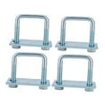 thumbnail image 4 of HILABEE 4 Pieces U Bolt Brackets Accessories Heavy Duty for Trailers Trucks Rvs 7.94x10.5 cm, 4 of 9