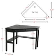 thumbnail image 2 of Black Corner Computer Desk, 2 of 6