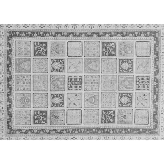 Ahgly Company Indoor Rectangle Oriental Gray Modern Area Rugs, 2' x 3'